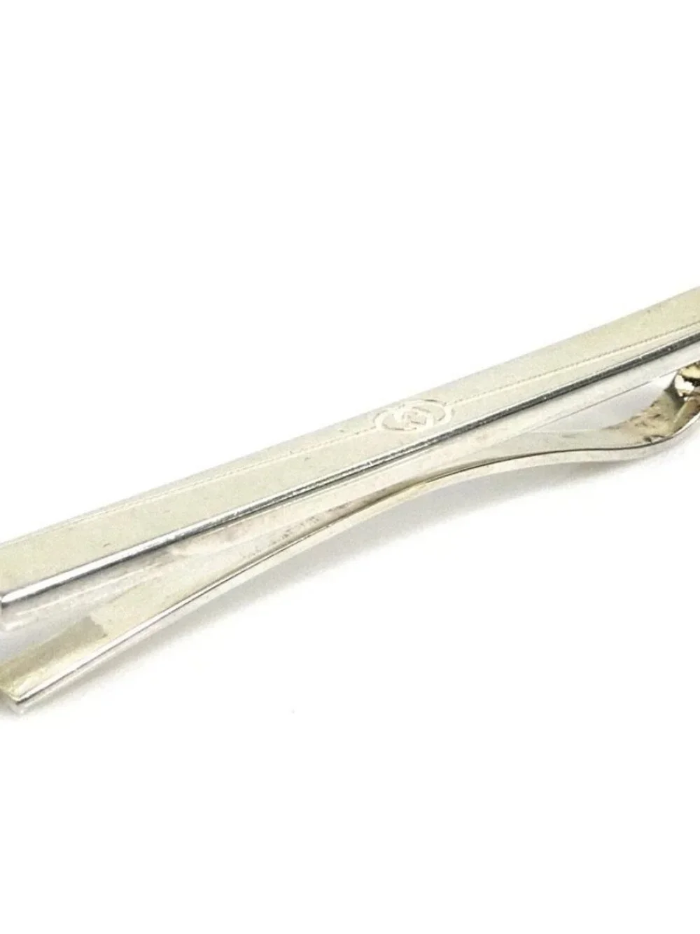Auth GUCCI Tie Pin Silver 925